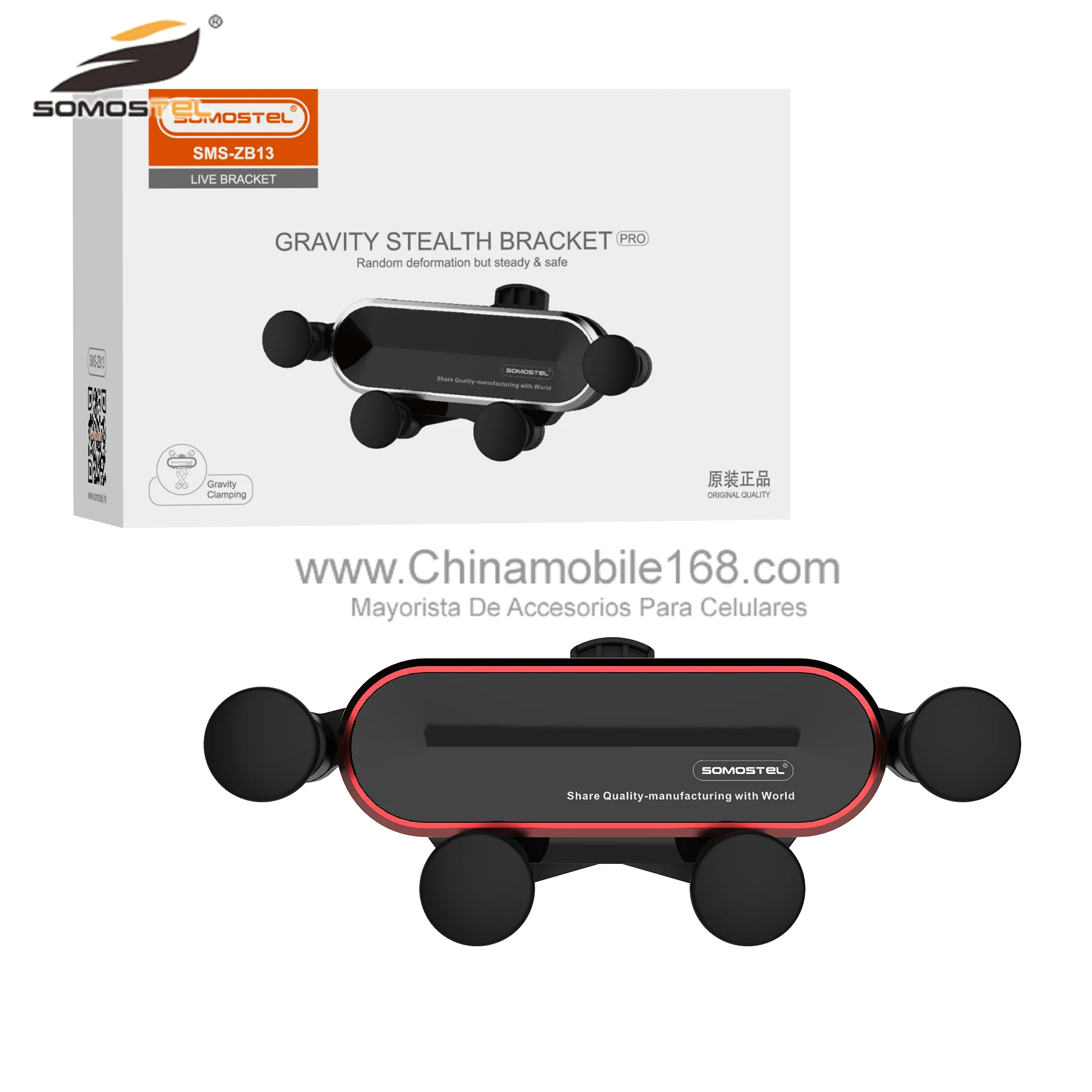 2021 Hot Sale Safe Gravity Stealth Bracket Adjustable Inclined Angle Holder FOR Mobile