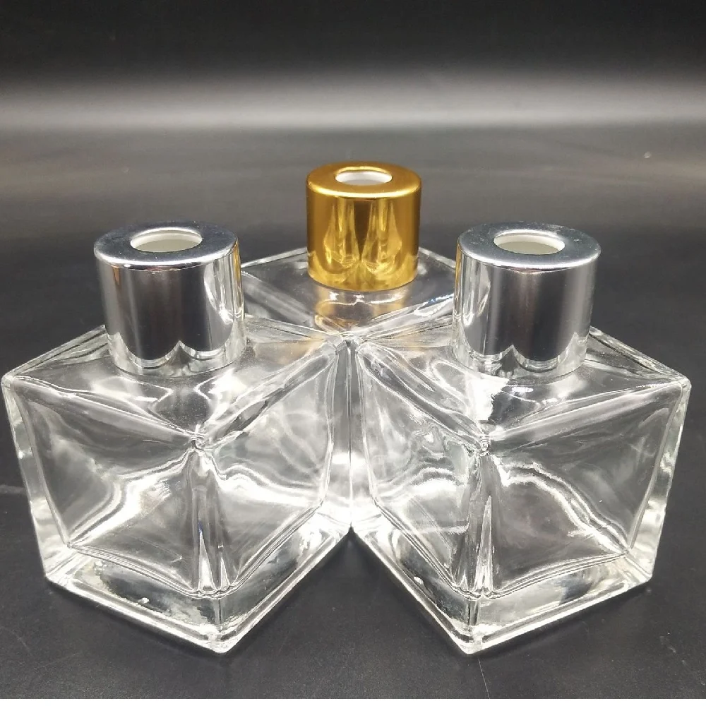 25ml Square Car Use Home Use Diffuser Glass Bottle Fragrance Glass Bottle Diffuser Glass Jar