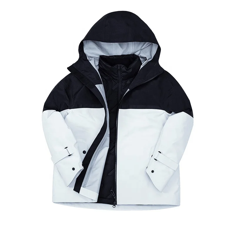 Высокая-конец новый дизайн с капюшоном 3 в 1 оболочки куртка мужская куртка для активного отдыха на каждый день короткий пуховик OEM изготовленный на заказ логотип с капюшоном утолщенная теплая камуфляжная куртка