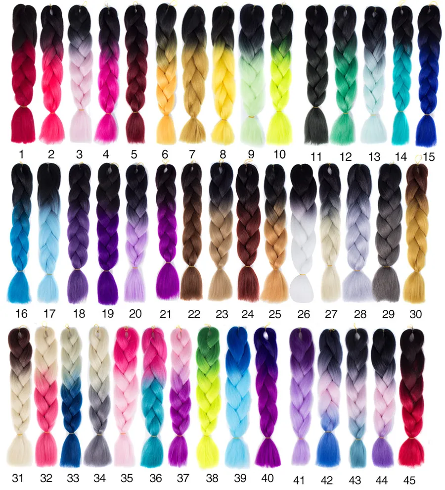 
Factory Wholesale kanikalon synthetic braiding hair 82inches 165g Jumbo Braid,Synthetic Braiding Hair Extension 