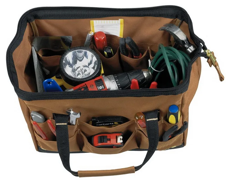 Heavy Duty Multi Pockets Tool Kits Storage Carry Bag Organizer Custom Large Tool Bag for Electrician Technician
