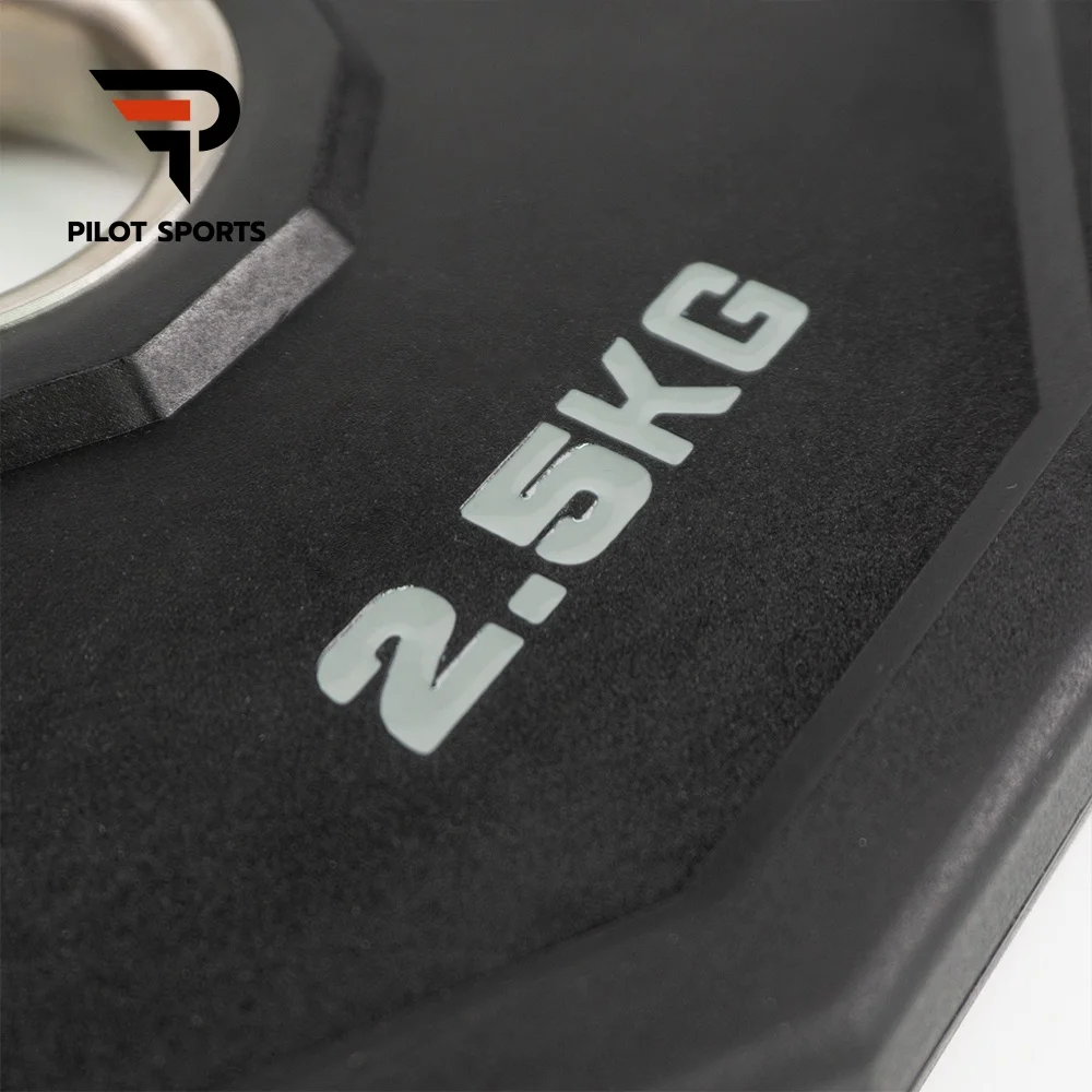 Pilot Sports Wholesale Gym Fitness Weight Lifting Mold Barbell 12 Sides CPU Two Grip Weight Plate