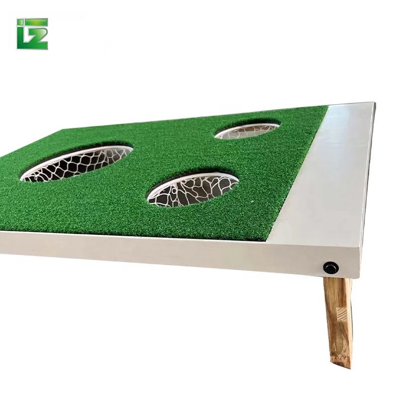 Portable Easy Installation Golf Corn Hole Chipping Game Set Accept Custom  Logo Golf Chipping Game Board Set For 2 People