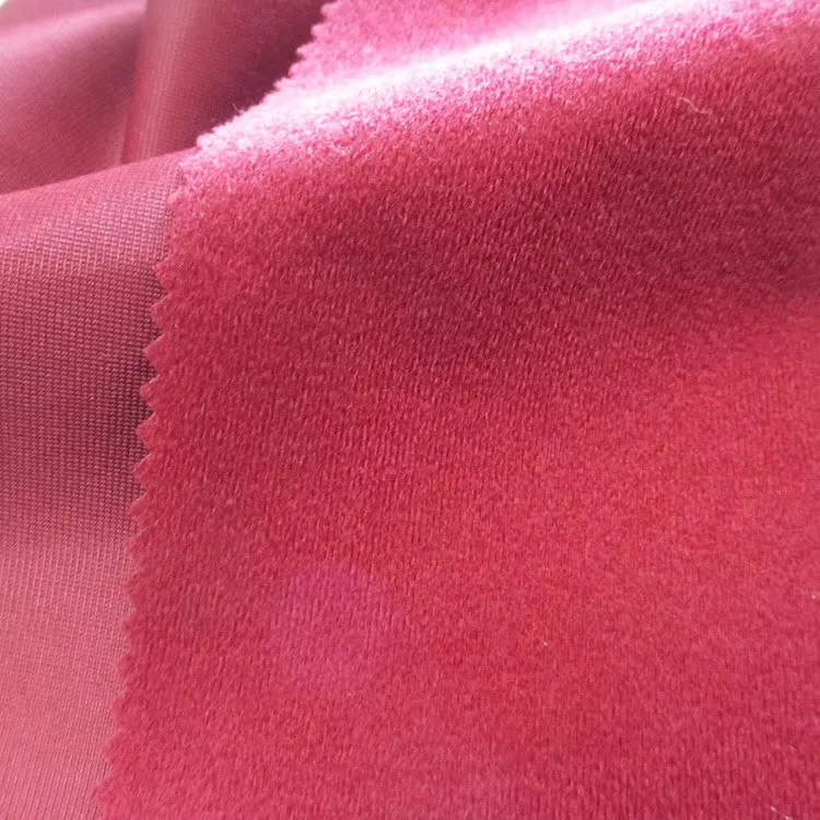 Comfortable new design super Golden velvet 100% polyester for garment