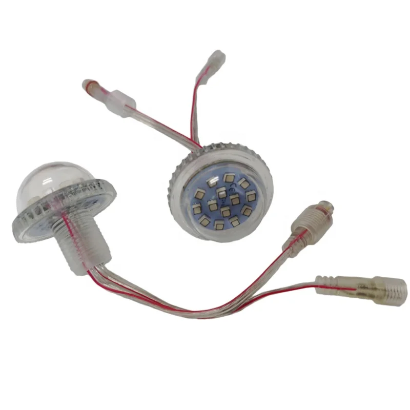 Amusement rides led pixel light 35mm 9led full color waterproof rgb funfair lamp