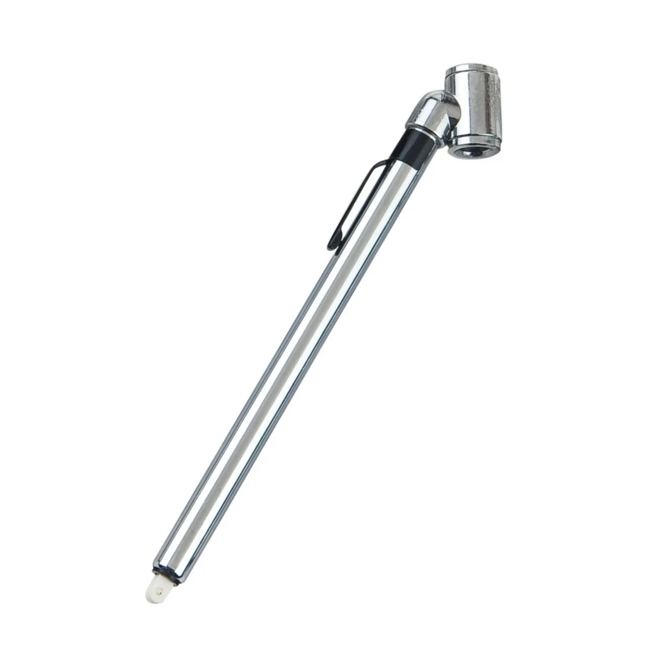 Wheelsky popular high pressure zinc head metal tube chromed plastic bar air tire pressure gauge