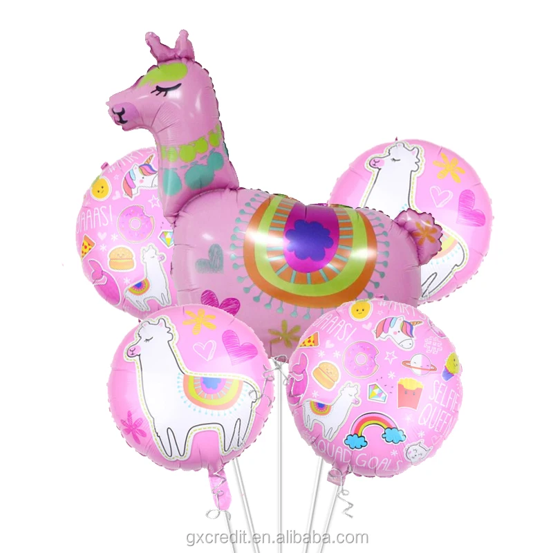 5pc Happy Birthday Foil Balloons Sets for Party Decoration Gift Toy