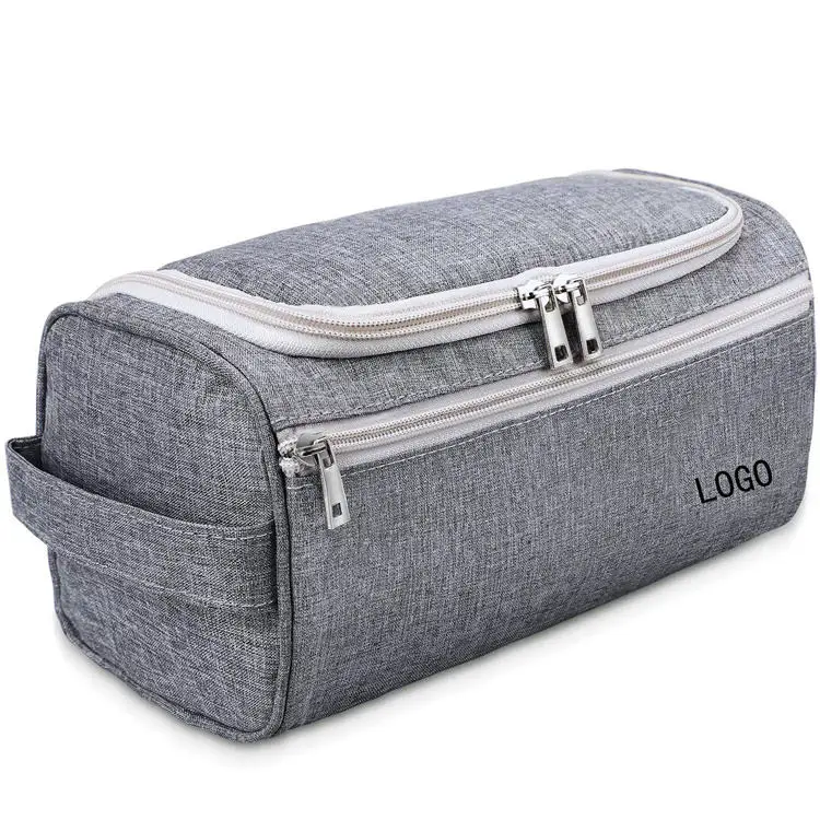 Custom Logo 600D Oxford Hanging Cosmetic Bags with Hook Waterproof Make up Storage Bags for Travel Portable Makeup Toiletry Bags
