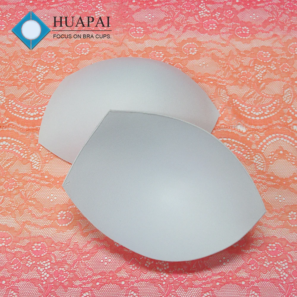 Free samples bra pad popular shape molded foam bra cup for bikini