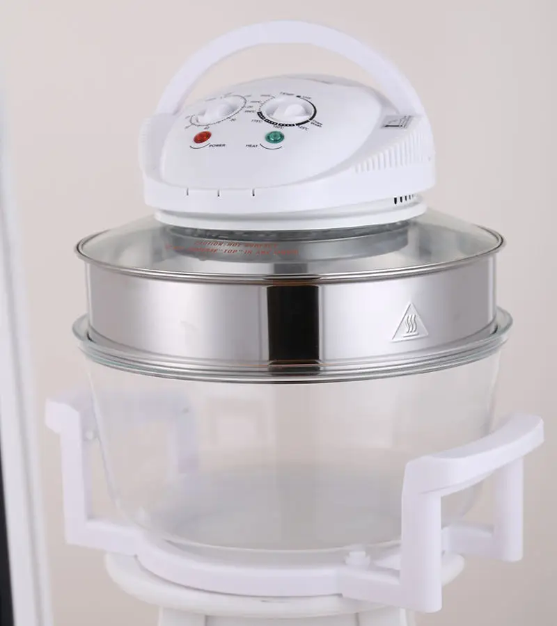 Halogen Infrared Tabletop Oven Convection Countertop Air Fryer See Through Glass For Best Cooking Results