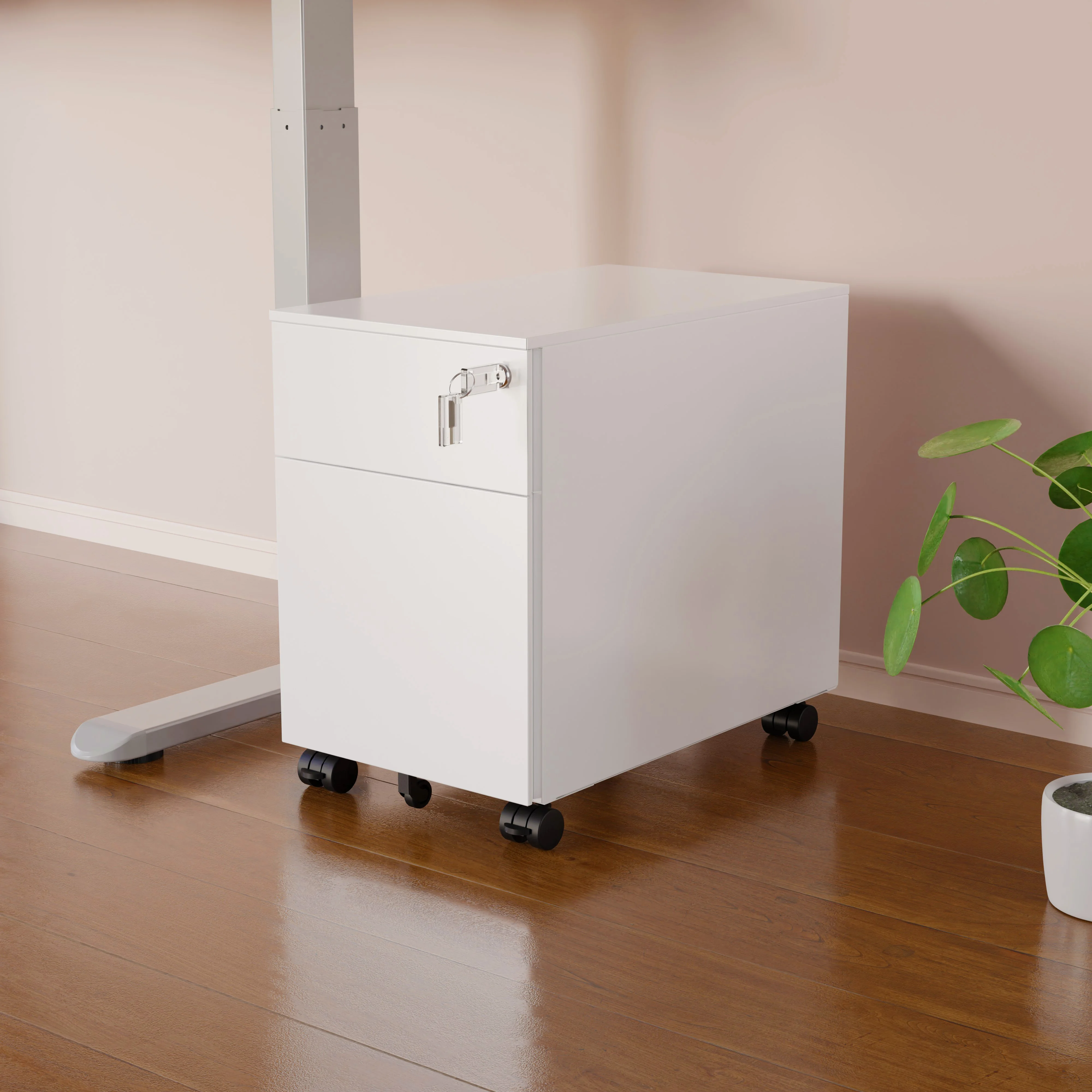 Office furniture equipment 3 drawers mobile pedestal for A4 steel metal Cabinet mobile pedestal cabinet moving storage