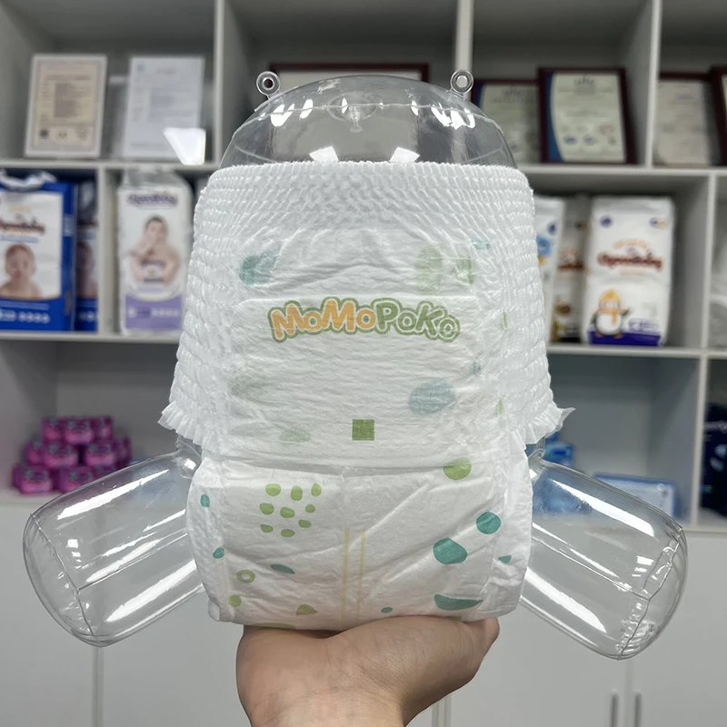MOMOPOKO new series Economy style cheap price baby diaper pants thin style
