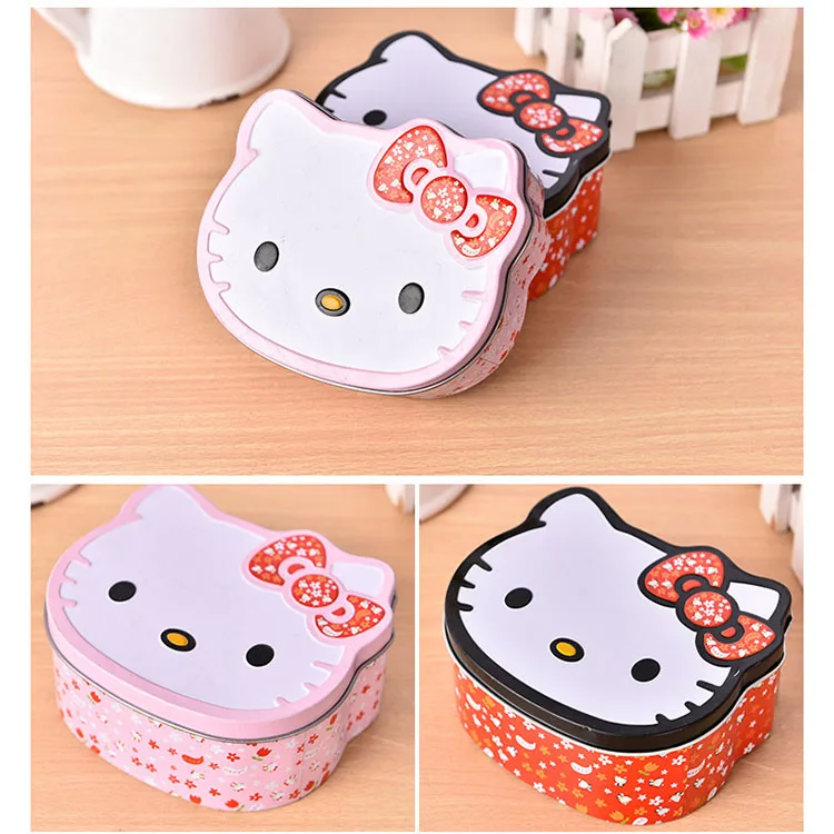  Милые нестандартные розовые конфеты печенье Hello Kitty жестяная