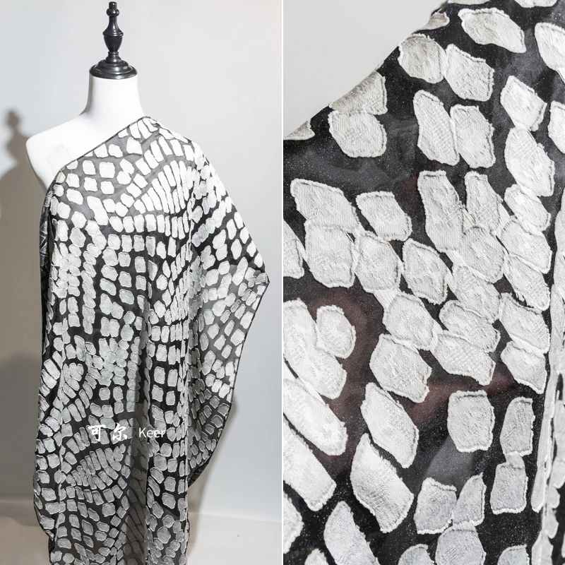 TDR886N-L  hot sell rayon  cotton jacquard clothing fabric for women dress