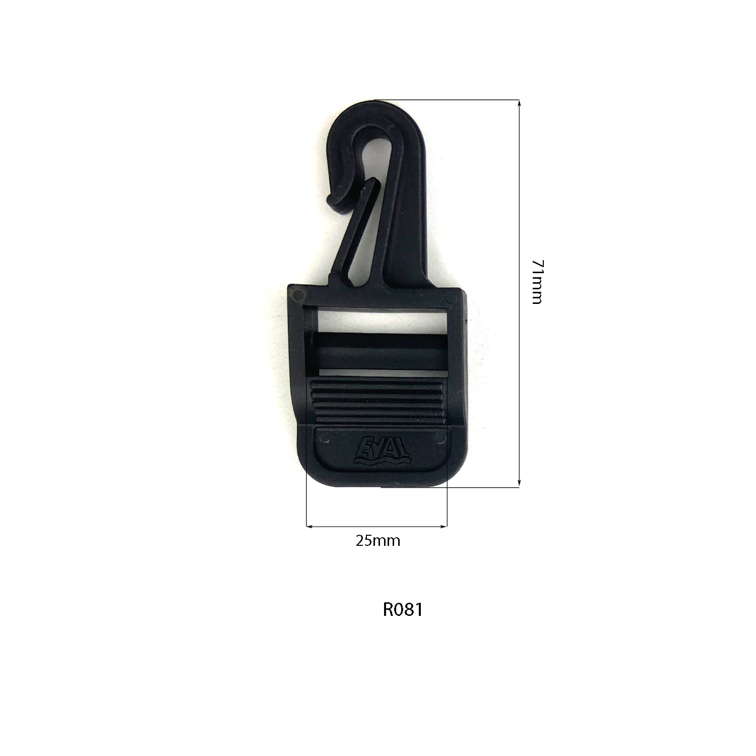 Plastic Snap Hooks Rotary Swivel Backpack Buckles Webbing Plastic Ladder Lock Triglide Buckle for Backpack