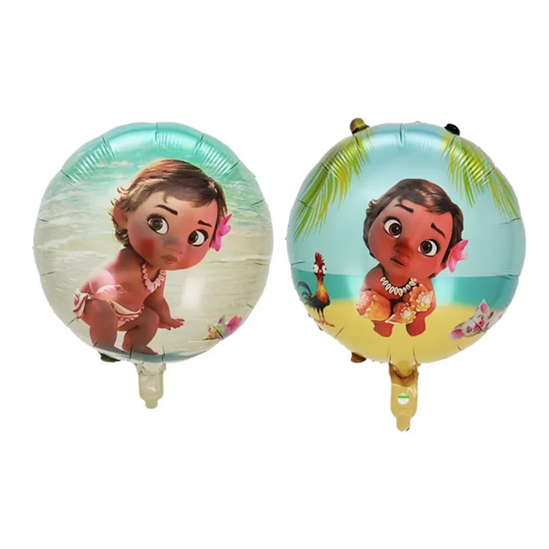 TS new arrival 18 inches cartoon baby Moana foil balloon Ocean princess baby shower foil balloon for happy birthday