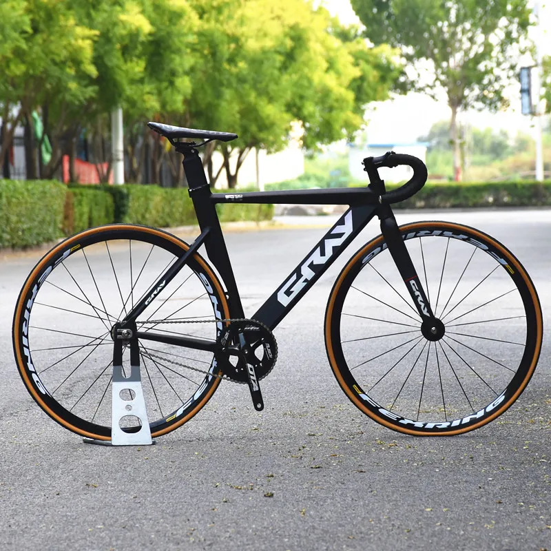  Велосипедная Рама Fixie 52 см 56 односкоростная велосипедная сварочная рама с вилкой из углеродного волокна цветной дорожный велосипед алюминиевого сплава