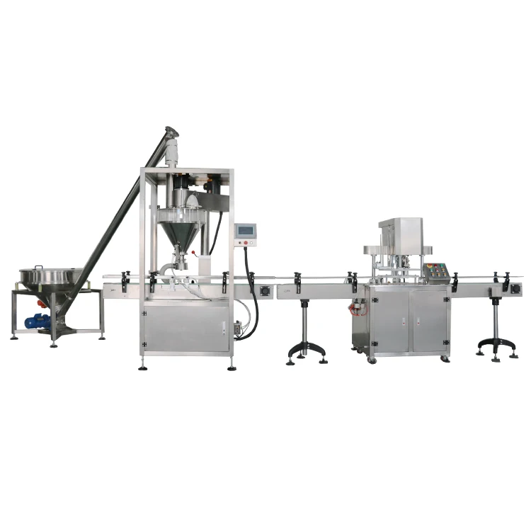 1-500g Baby Milk Powder Goat Milk Powder Jar Filling Capping Sealing Production Line Milk Tea Powder Filling Machine