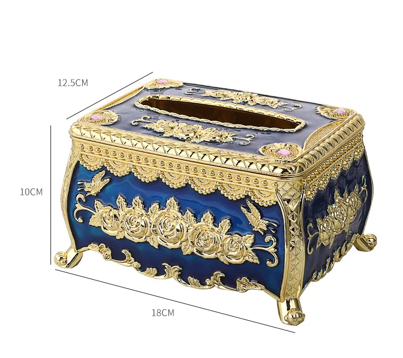 Custom Printed Color Retro Nordic Decorative Home Car  Plastic Storage Napkin Paper Tissue Box Holder Organizer