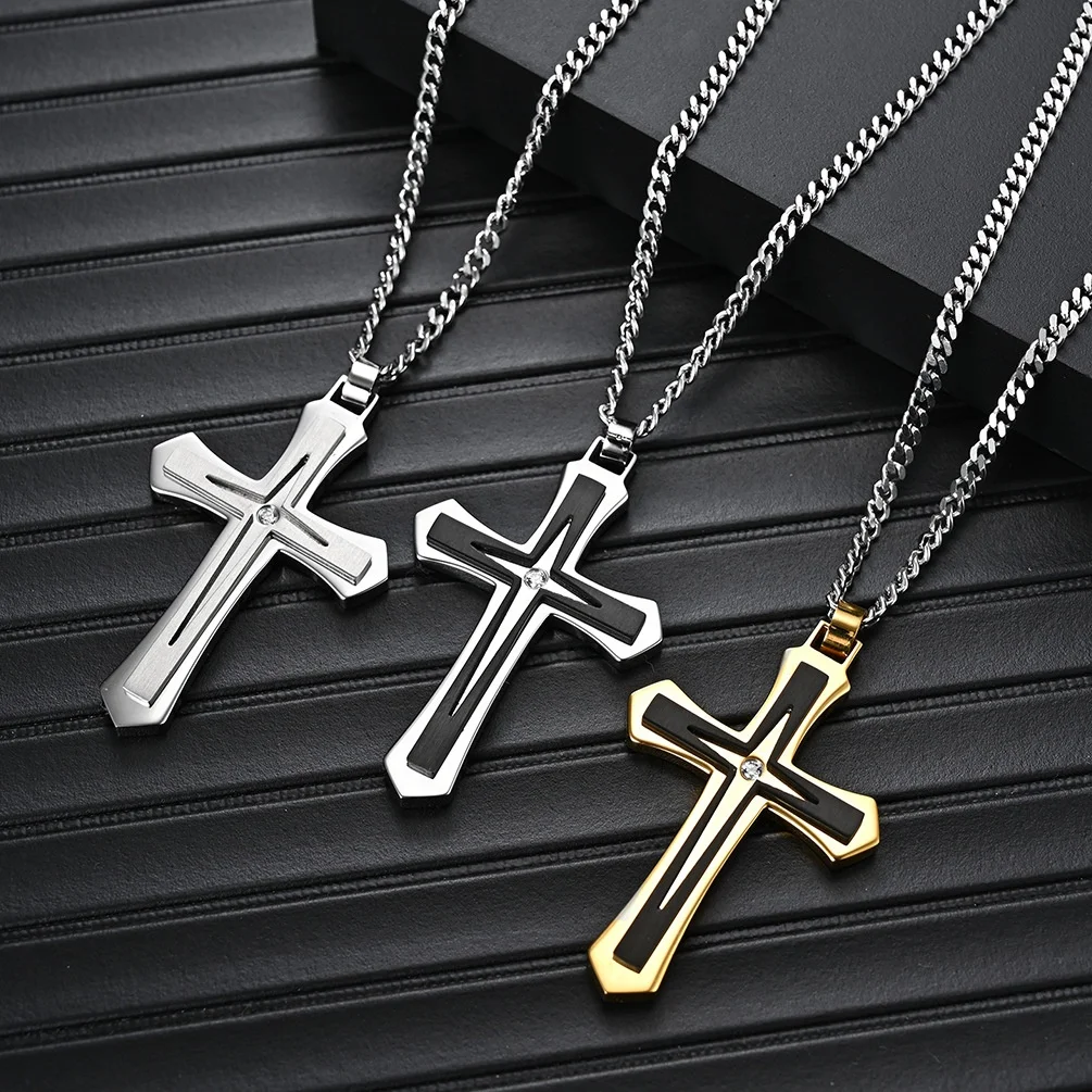 Stainless Steel 316L Religious Christian Jewelry Cross Pendant