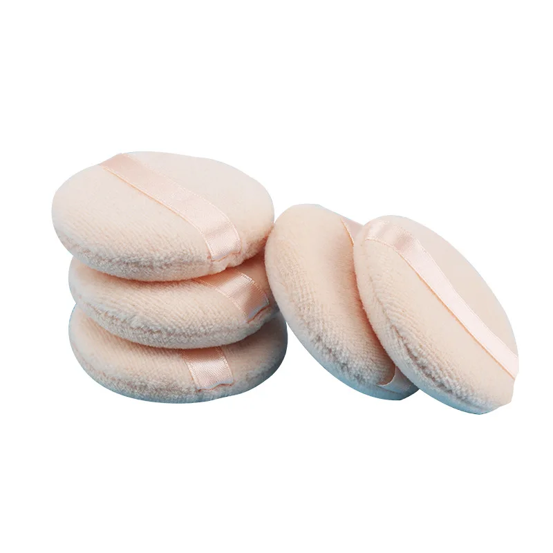 Cosmetic Powder Puff Flocked Cotton Soft Skin Friendly Round Cosmetic Dry Powder Puff Cosmetic Cotton Tools Drop shipping