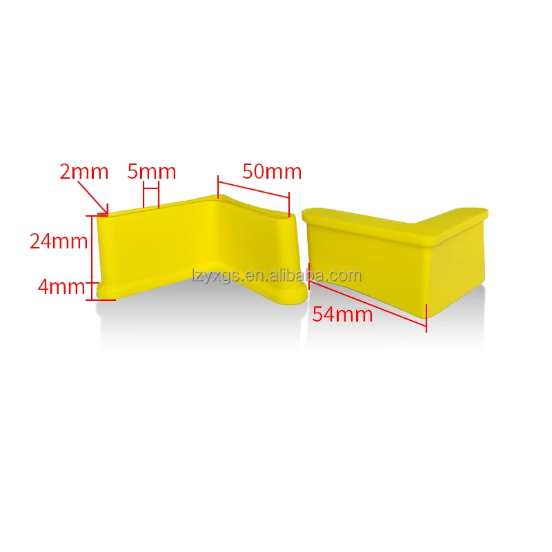 L Shape Furniture Angle Rubber Foot Pad Leg Protector/Anti Slip Triangle Foot Caps for Metal Leg/Bed Frame Rubber Feet CoversPop