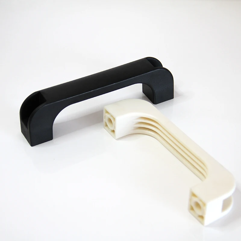 Plastic ABS black multi-color U-shaped  mechanical Industrial cabinet protaper fixed 117mm 155mm nylon pull handle