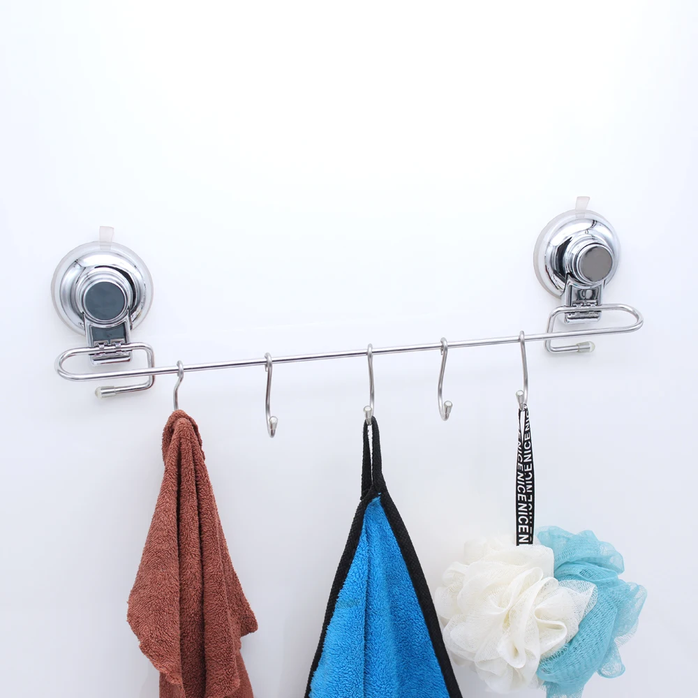 DOGO Suction Cup Multifunctional Punch-free Magic Hook Door Holders Nail Free Wall Mounted Hook Coat Key Hooks