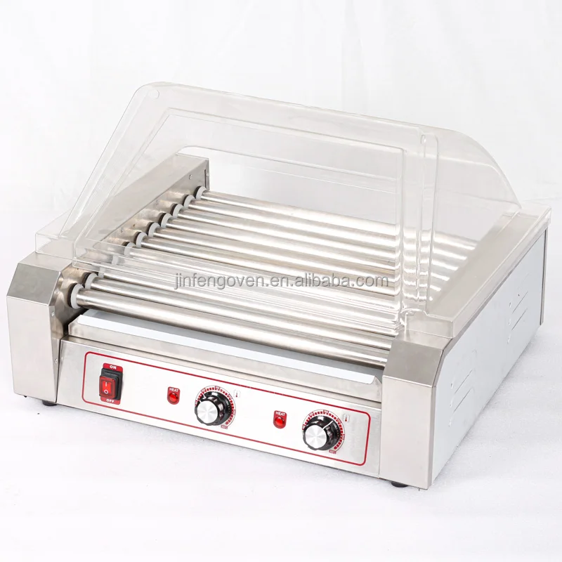 Stainless steel automatic sausage baking/hot dog machine for Internet Red