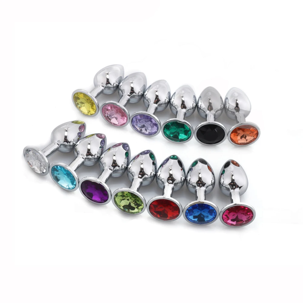 Hot Sale Anal Plug Metal with Jewel Cheap Anal Sex Toys dilator Small Crystal anal butt plug for women