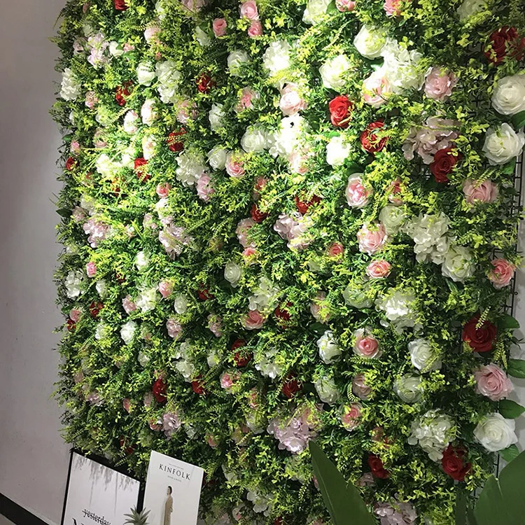 New design Home Garden Decorative DIY Hanging Synthetic Grass Fence Foliage Green Artificial Plants for Wall Decoration