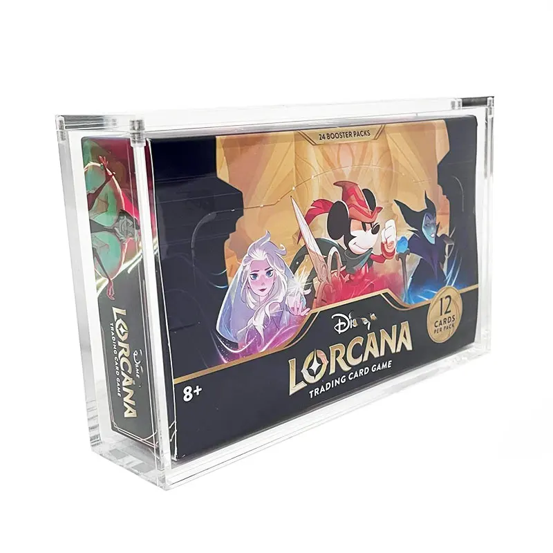 Lorcana TCG Chapter Booster Box Advanced UV protection transparent acrylic display box