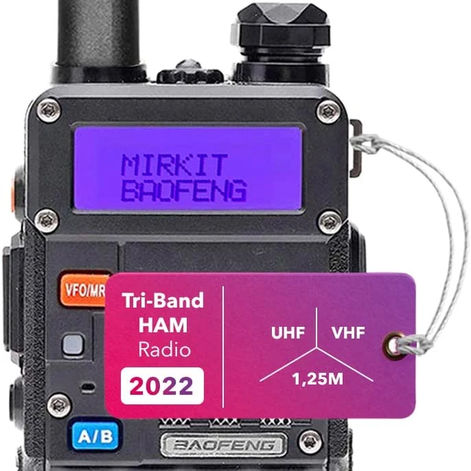 Baofeng UV-5R MK5 8 Вт Максимальная мощность. Любительское радио версия MIRKIT с батареей 1800 мАч для вашего