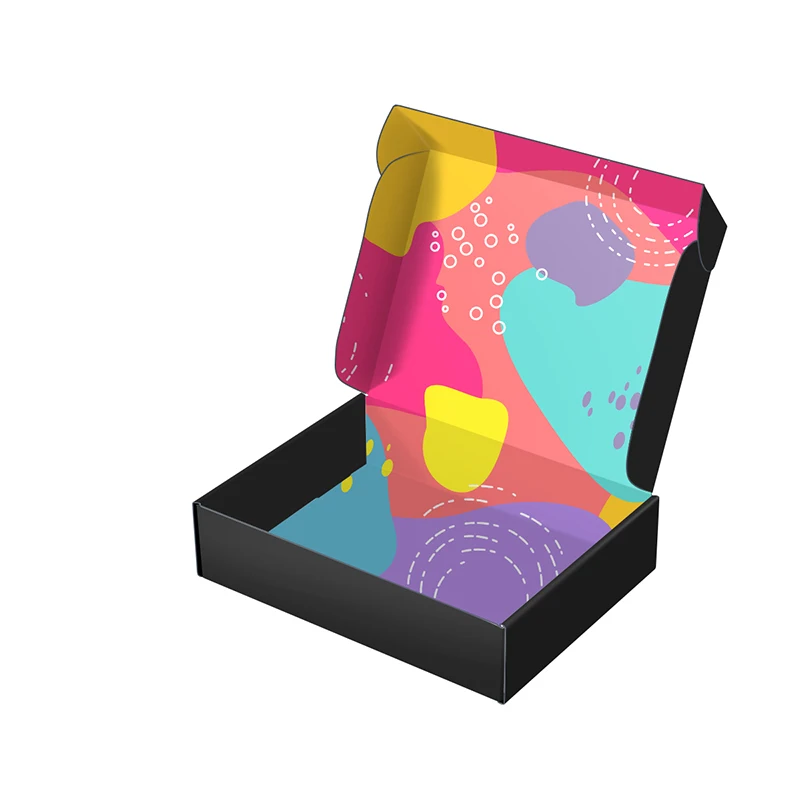 Пользовательский логотип печатная переработанная упаковка почтовая отправка гофрированная подарочная бумага картонная доставка Уникальный дизайн