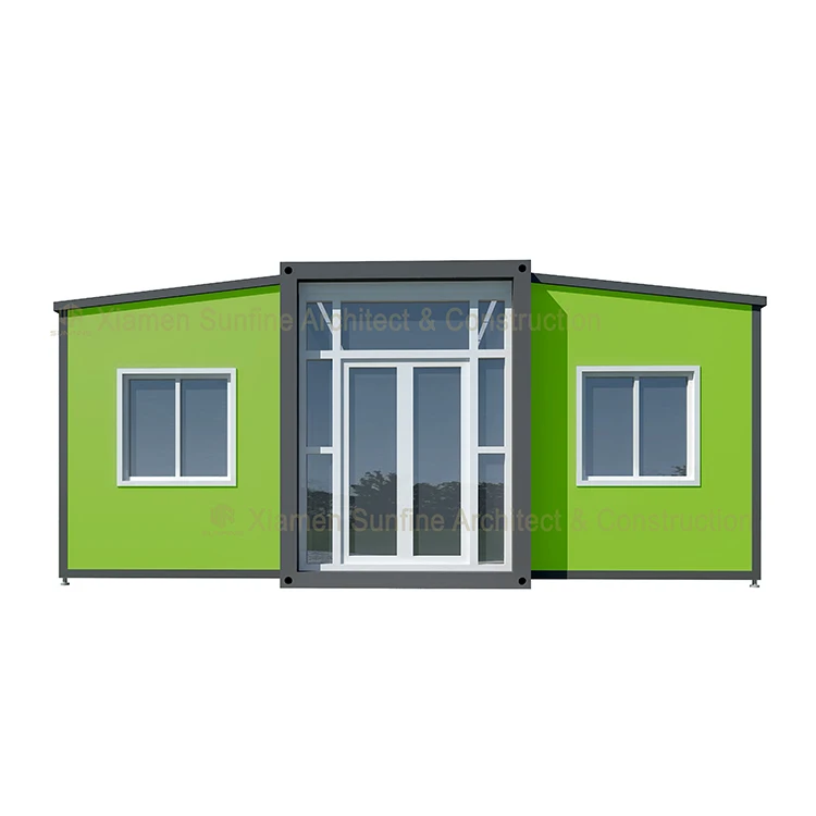 apartment building two apartments of two rooms self contained concrete expandable house casas prefabricadas container