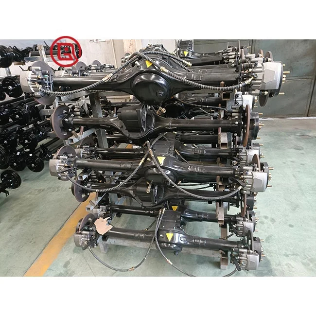 Complete Drum Brake With Differential Gearbox Motor Electric Axle For Electric Vehicle