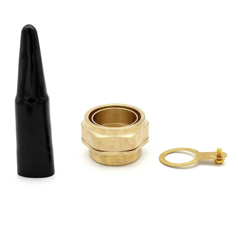 High Quality Copper Waterproof CW Thread Cable Gland Type With Earthing Shroud Armoured & PVC Shroud Outside