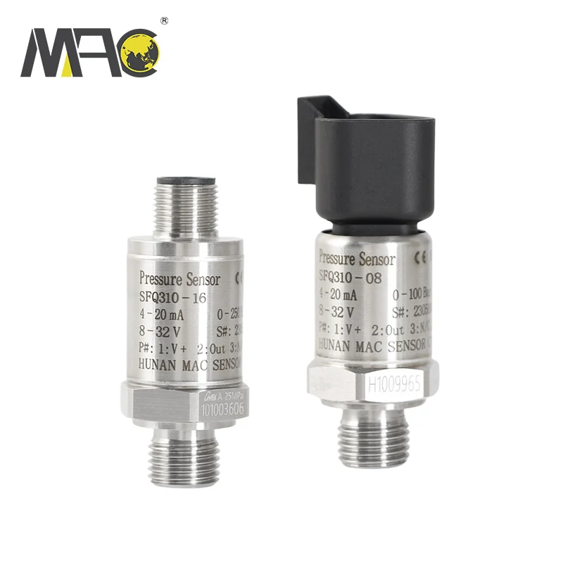 Industrial 100mpa Machine Oil Air Pressure Sensor Transducer Transmitter
