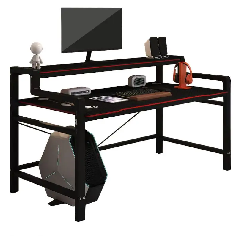 Ergonomic Computer Home Office USB Wireless Sit Stand Table Glass Tempered Desktop Electric Adjustable Desk With Drawers