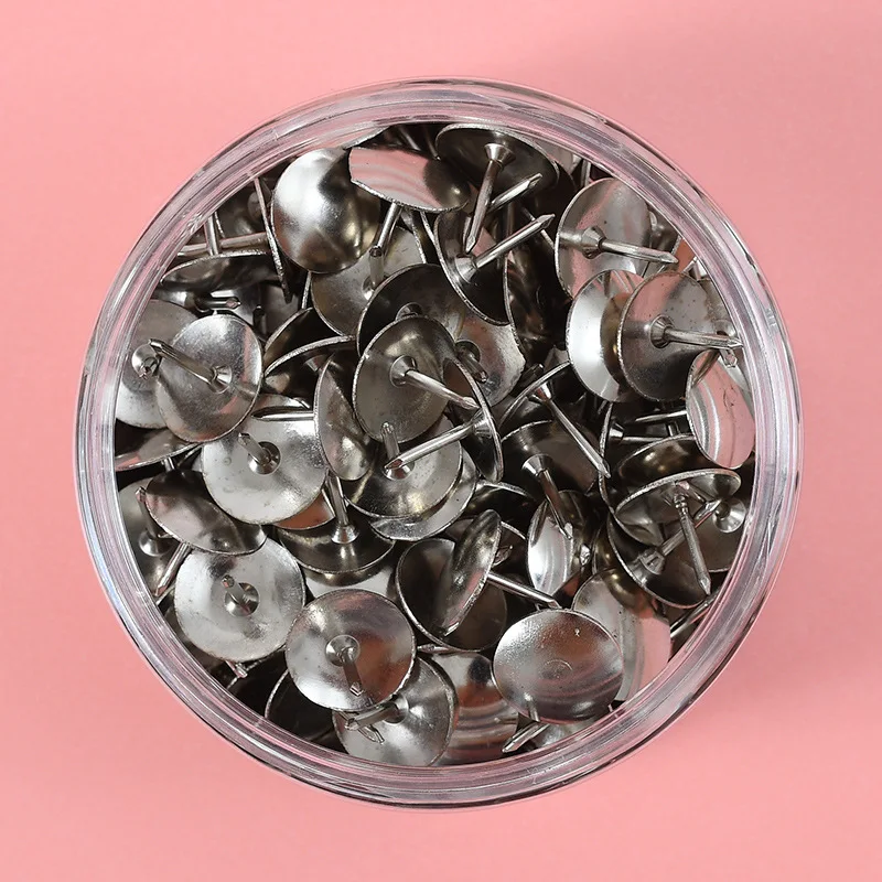 Office Wholesales Colored Paper Clips Thumb Tacks Push Safety Pin