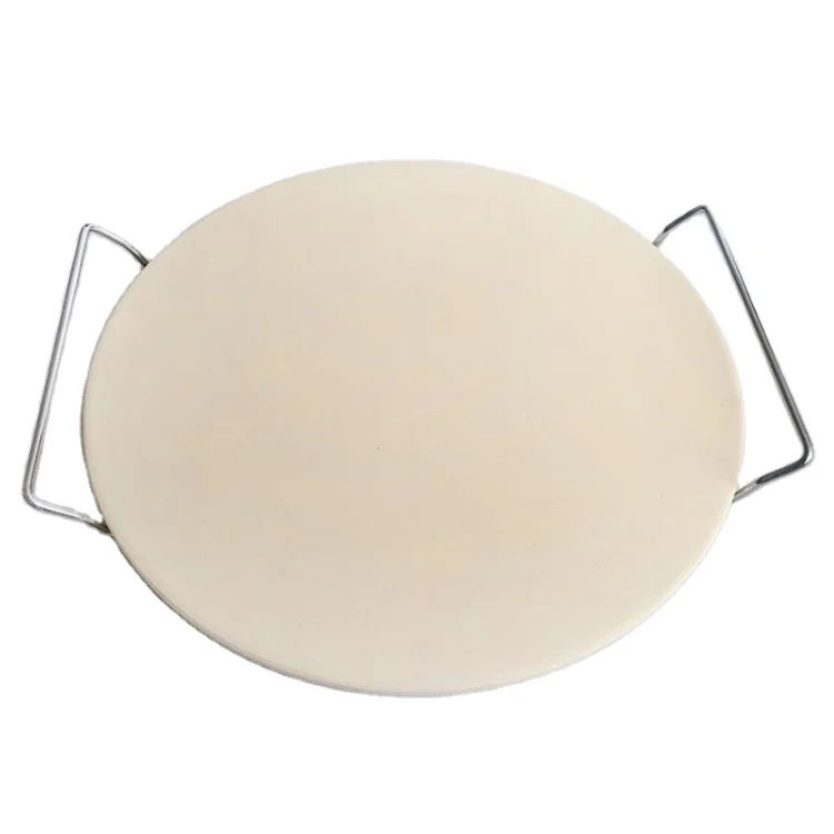 Легко чистить кордиеритовый гриль тарелка для пиццы двойное использование камень для пиццы