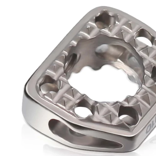 Titanium Artificial Organs Implant Materials Wedge-Shaped Cervical Interbody Fusion Cage Apply to Degenerated Endplate