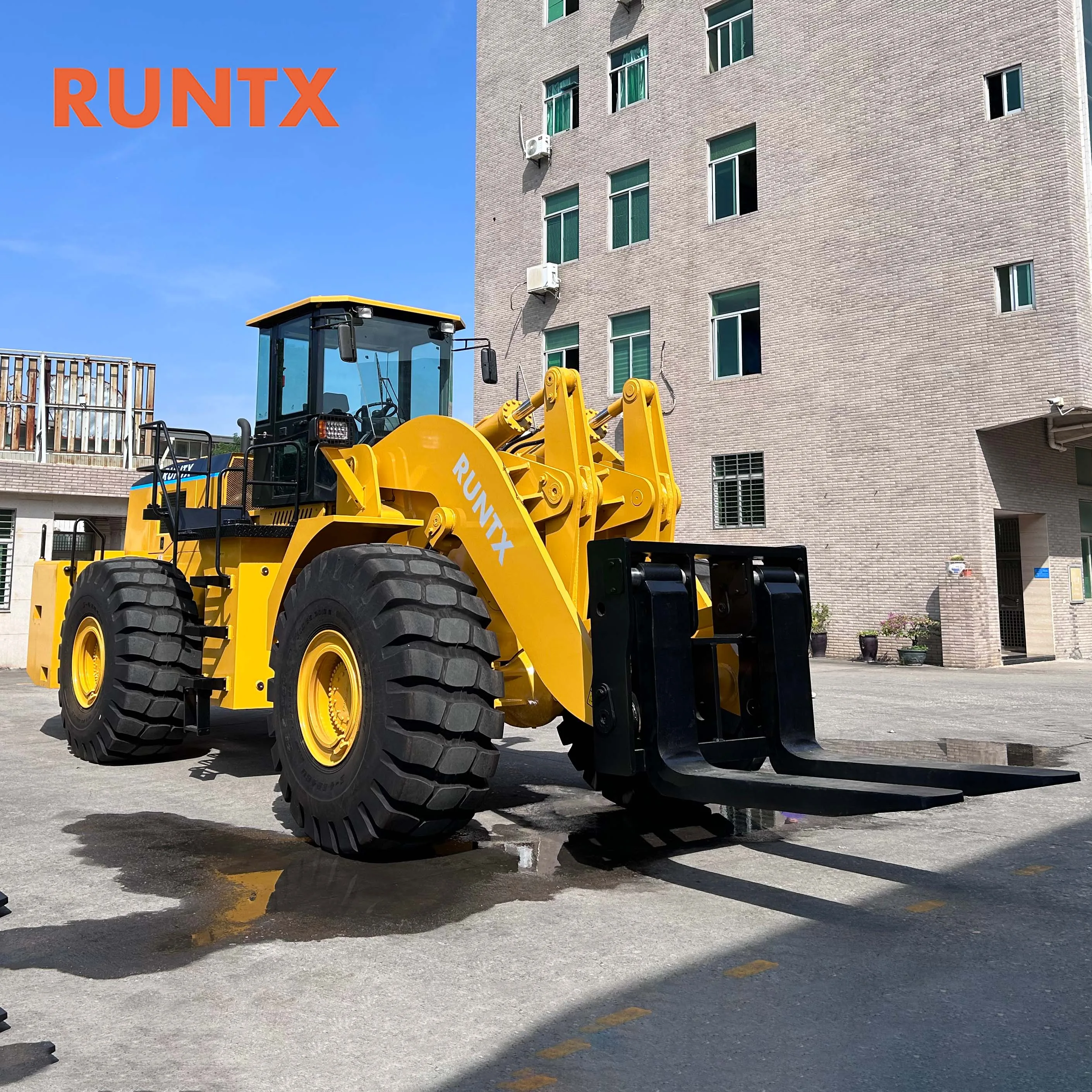 Stone Block Handler 18ton 28 ton 42ton 48Ton Wheel Forklift Loader Heavy Duty Forklift Loader