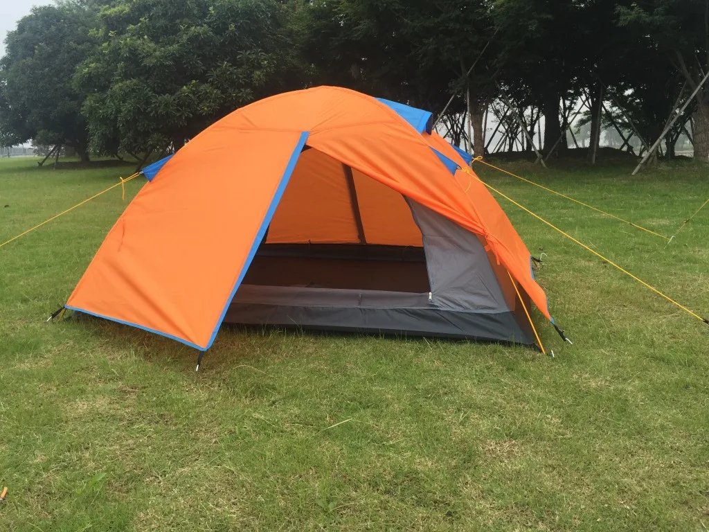 OEM 1-2 person 200*140cm Aluminum poles Double layer Waterproof Extended Type Outdoor camping Tent