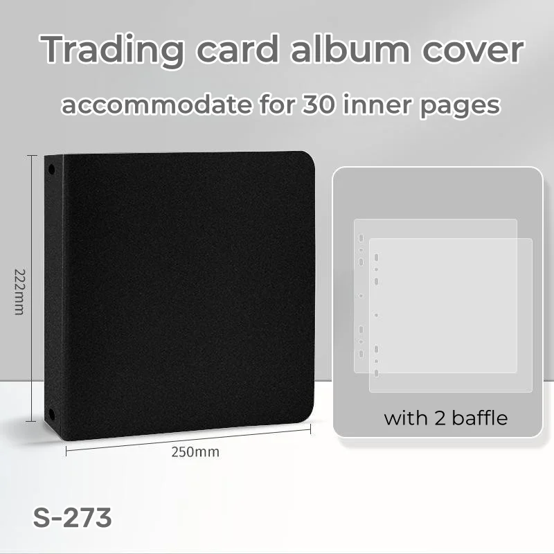 Archivalpro PP foam black white  photo card album book shell solid color DIY sticker album cover