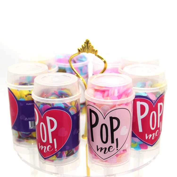 
11/15/20cm Sell Well New Type Birthday Wedding confetti popper Push Pop 