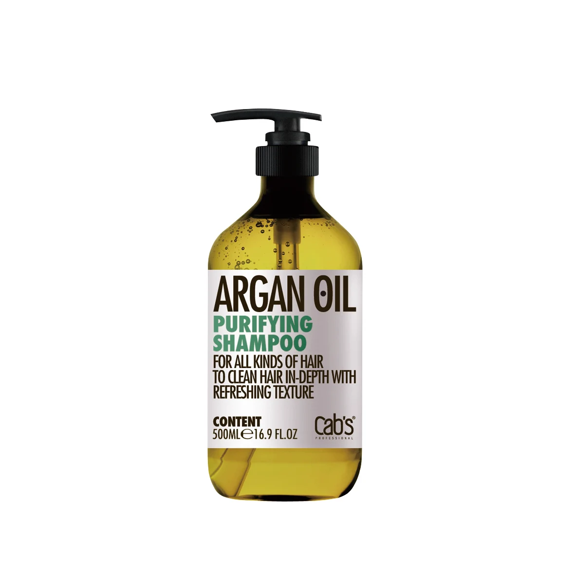 Professional quality argan oil series deep cleansing shampoo leaves hair soft and lightness