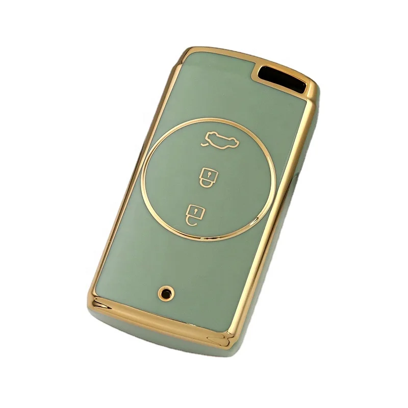 Gold Edge TPU Car Remote Key Cover For Chery Tiggo 7 Pro 8 Plus Arrizo 5 Car Key shell