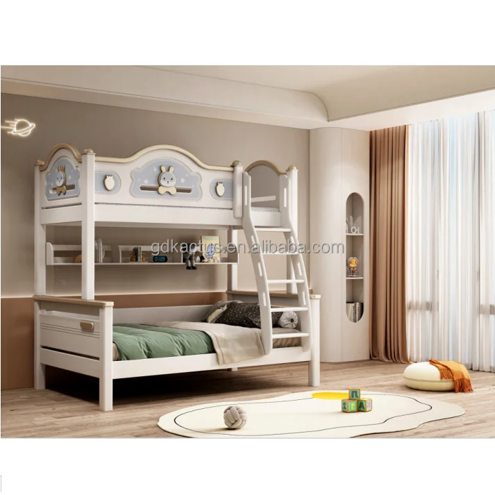 strong safe heavy duty lovely solid wood kids bunk beds for children cute children bunk beds with stairs