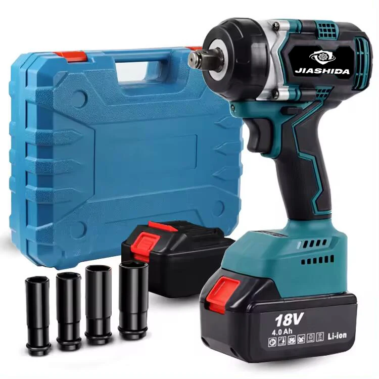 310NM Brushless Electric Wrench 3/4 Inch Cordless Impact Wrench 588VF Battery Handheld Power Tool for Makita 18v Battery DIY